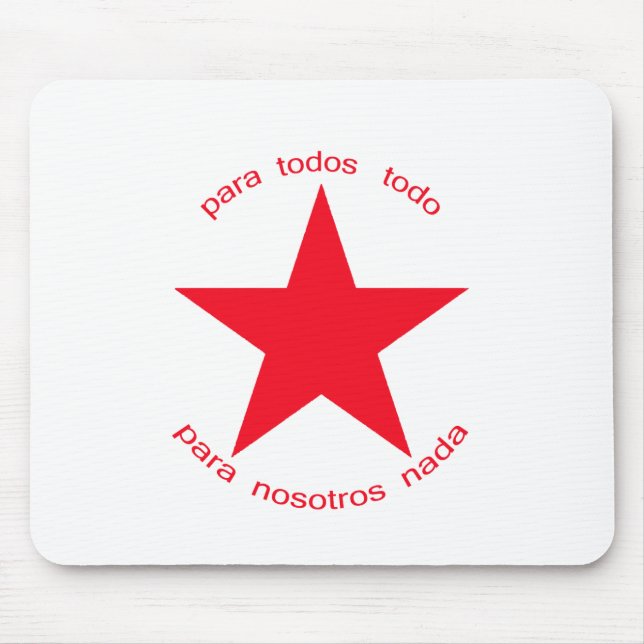 Roter Stern Zapatista Mousepad (Vorne)