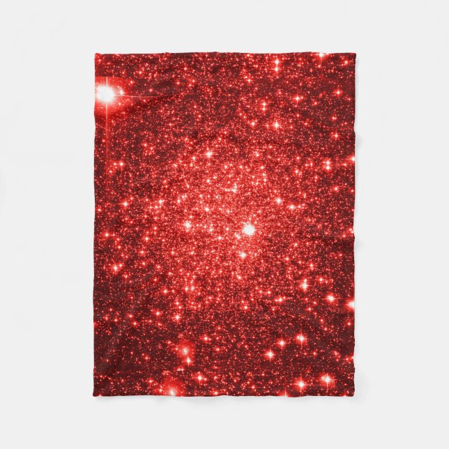 Roter Sterne Fleece-Decke Fleecedecke (Vorderseite)
