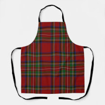 Roter Stewart-Karo-Tartan für Weihnachten