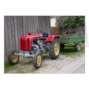 Roter Steyr Traktor T84