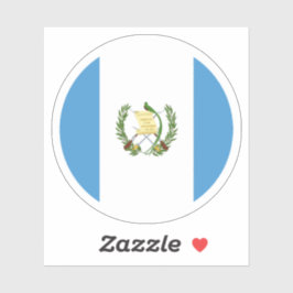 Roter Sticker für die Flagge Guatemalas