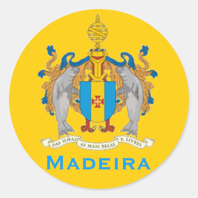 Roter Sticker für Madeira (Vorderseite)