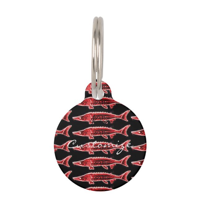 Roter Stör schwimmen Thunder_Cove Tiermarke (Vorderseite)