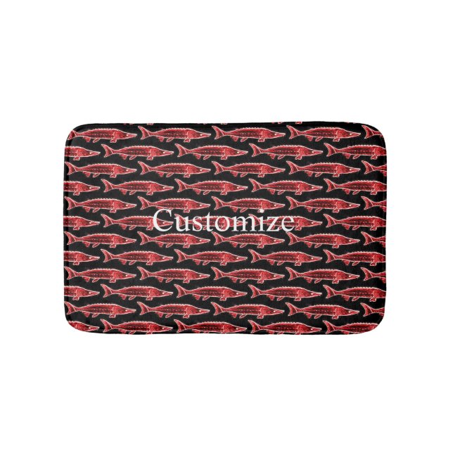 Roter Störenschwimmer Badematte (Vorderseite)