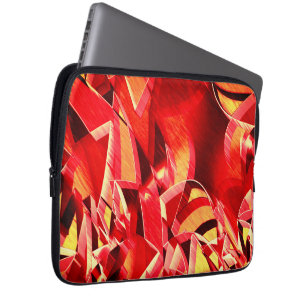 Roter Streifen, der die Bewegung simuliert Laptopschutzhülle