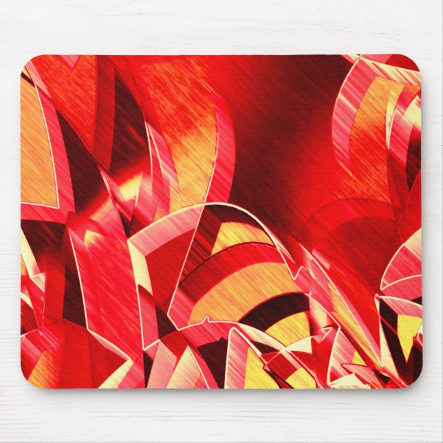 Roter Streifen, gekratzt, simuliert Bewegung über  Mousepad (Vorne)