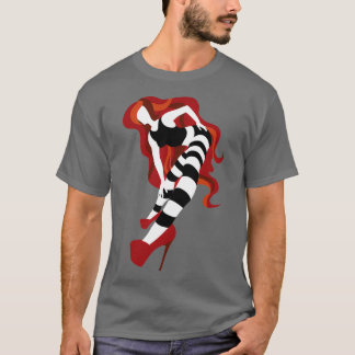 Roter Streifen T-Shirt