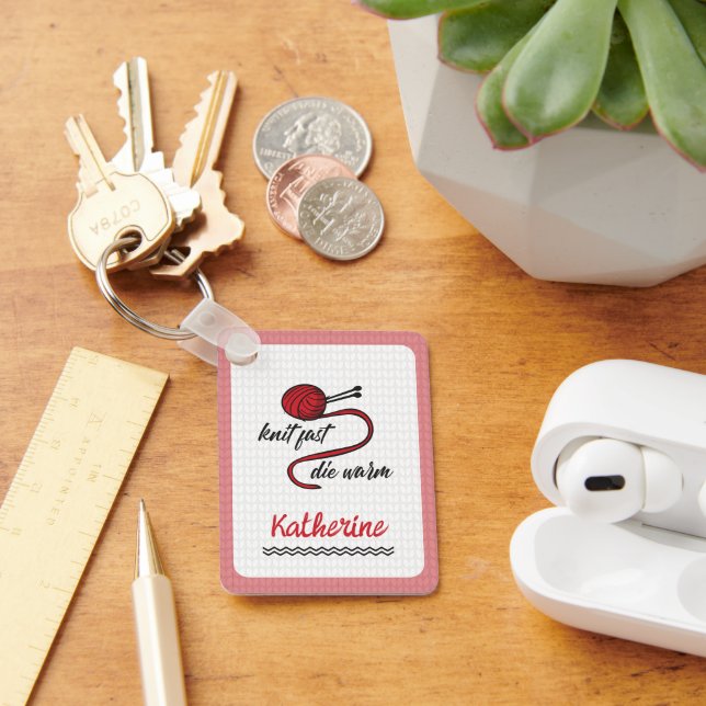 Roter Strick Schnell, Die Warm Schlüsselanhänger (Schreibtisch)