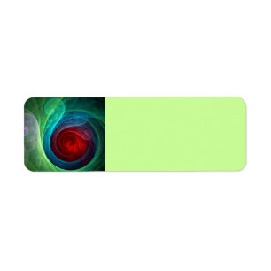 Roter Sturm Floral Modernes Abstraktes Kunstfarbmu