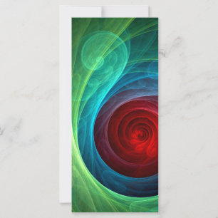 Roter Sturm Floral Modernes Abstraktes Kunstfarbmu