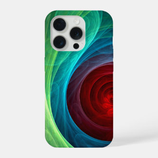 Roter Sturm Floral Modernes Abstraktes Kunstfarbmu iPhone 15 Pro Hülle