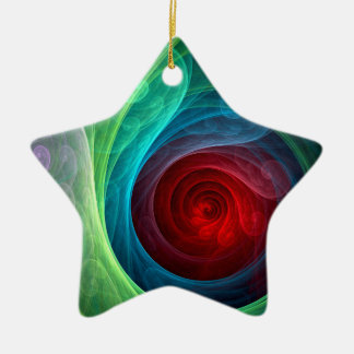 Roter Sturm Floral Modernes Abstraktes Kunstfarbmu Keramik Ornament