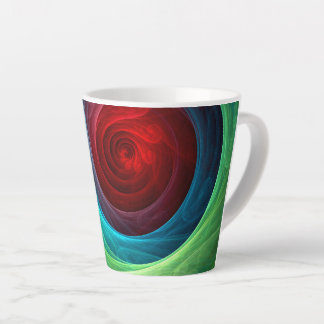 Roter Sturm Floral Modernes Abstraktes Kunstfarbmu Milchtasse