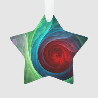 Roter Sturm Floral Modernes Abstraktes Kunstfarbmu Ornament
