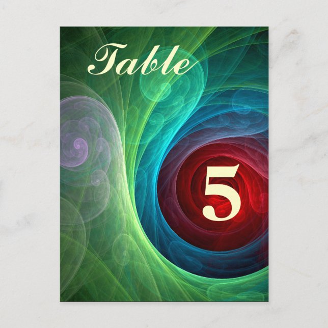 Roter Sturm Floral Modernes Abstraktes Kunstfarbmu Postkarte (Vorderseite)