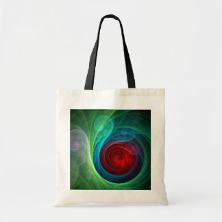 Roter Sturm Floral Modernes Abstraktes Kunstfarbmu Tragetasche