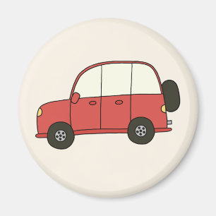 Roter SuV Magnet