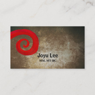 Roter Swirl Visitenkarte