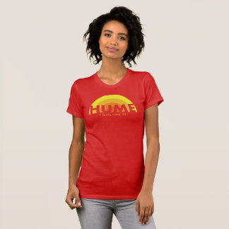 Roter T - Shirt für Frauenteams