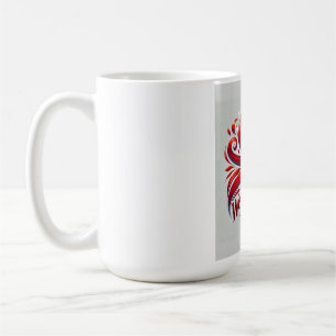 Roter Tag der Nationalfeier Kaffeetasse