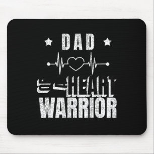 Roter Tag Vater eines Herzkrieger-Sprichworts trag Mousepad
