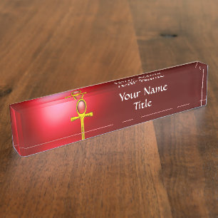 ROTER TALISMAN, NAMENSPLAKETTE