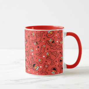 Roter tanzender Elmo-Muster Tasse