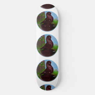 Roter Taubenzirkel Skateboard