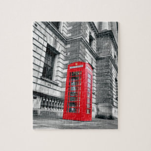 Roter Telefon-Kasten Londons - 8x10 - 110 PC Puzzle