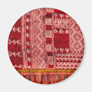 roter Teppich auf dem Markt Magnet