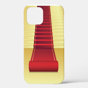 Roter Teppich Eleganz: Vintage-Hintergrund. iPhone 12 Hülle