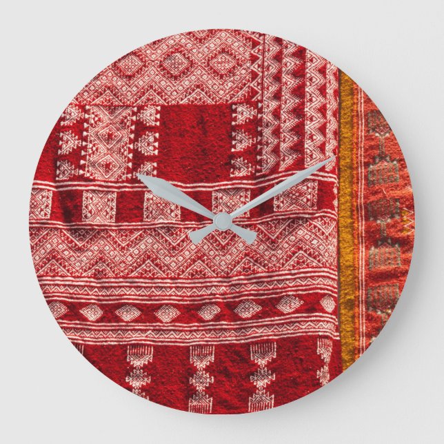 Roter Teppich Große Wanduhr (Vorderseite)