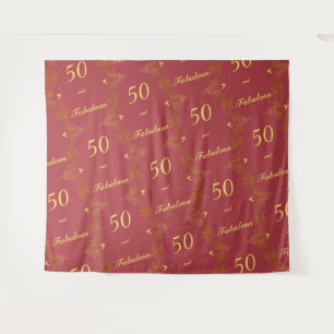 Roter Teppich, rote Erfolge 50 fantastische Geburt Wandteppich
