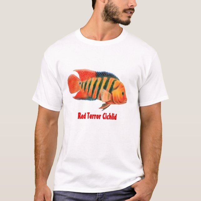 Roter Terror Festae Cichlid-T - Shirt (Vorderseite)