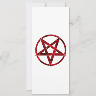 Roter Teufel-Pentagramm Karte