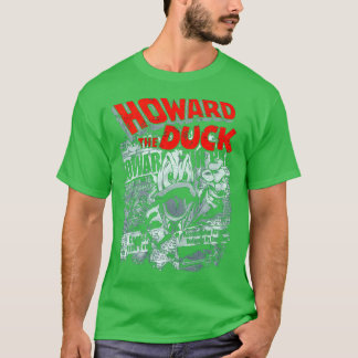 Roter Text Howard Art the Duck Geschenk für Fans T-Shirt