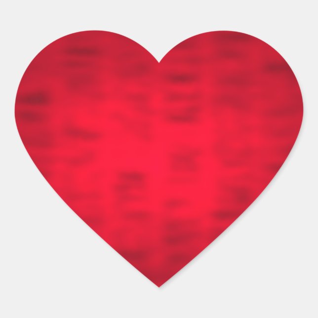 Roter Texturaufkleber Herz-Aufkleber (Vorderseite)