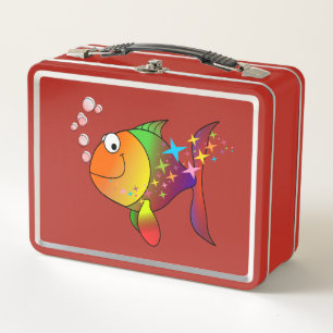 Roter Thunfisch Metall Lunch Box