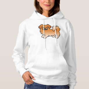 Roter Tibet-Spaniel Süßer Cartoon-Hund Hoodie