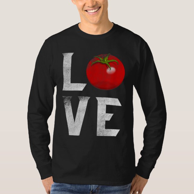 Roter Tomatengarten I Liebe Gartenpflanzen V T-Shirt (Vorderseite)