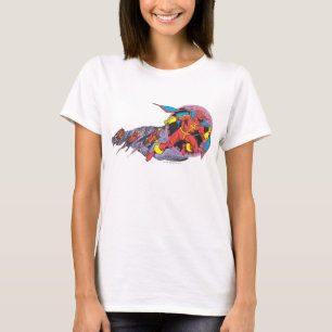 Roter Tornado in Windbewegung T-Shirt