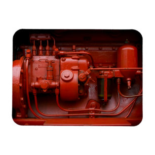 Roter Traktor-Motor Magnet