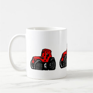 Roter Traktor Tasse