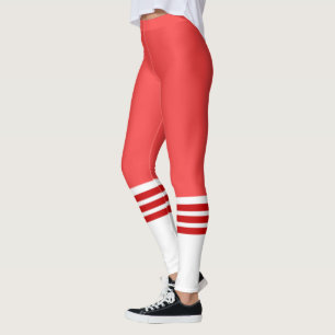 Roter Tube Sockkostüm Leggings