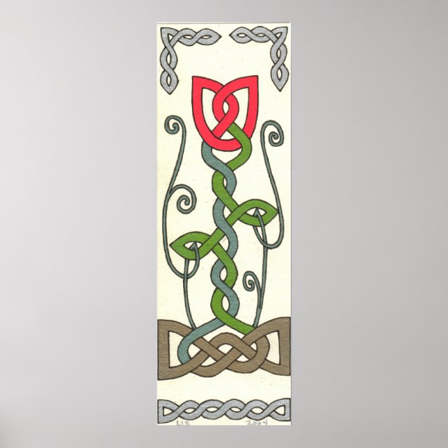 Roter Tulip Poster (Vorne)