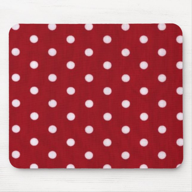 Roter Tupfen-Druck Mousepad (Vorne)