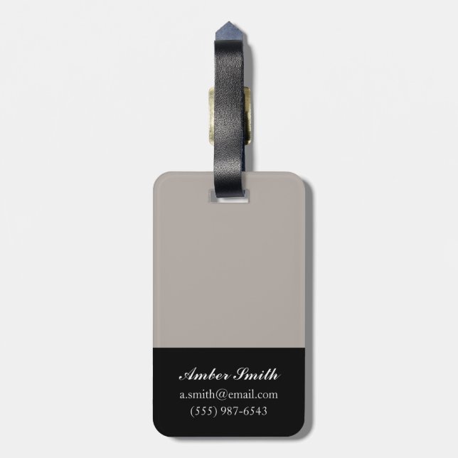 Roter Turban 2012 Gepäckanhänger (Rückseite vertikal)