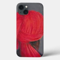 Roter Turban auf Grau 2014