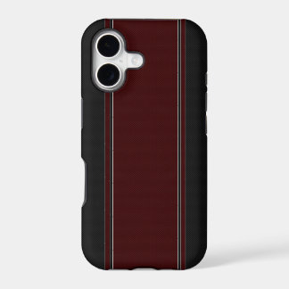 Roter u. schwarzer Kohlenstoff-Faser iPhone 5