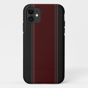 Roter u. schwarzer Kohlenstoff-Faser iPhone 5 11 Hülle